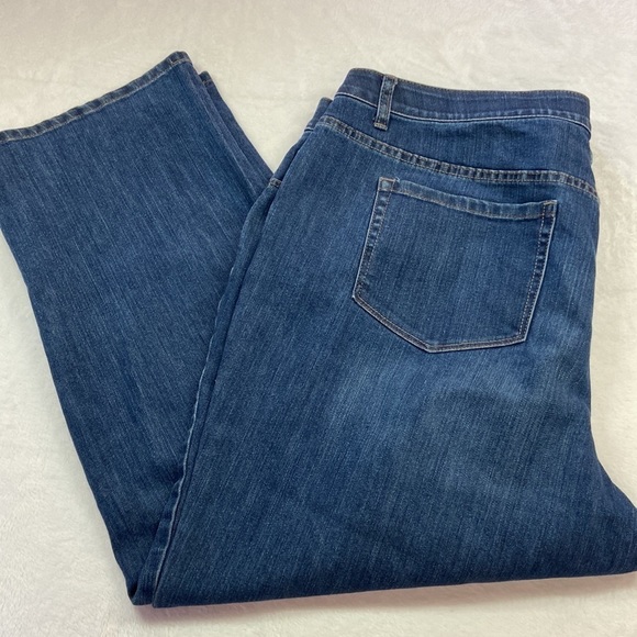 CJ Banks Five Pocket Straight Leg Jeans Size 22W Petite - Picture 2 of 5